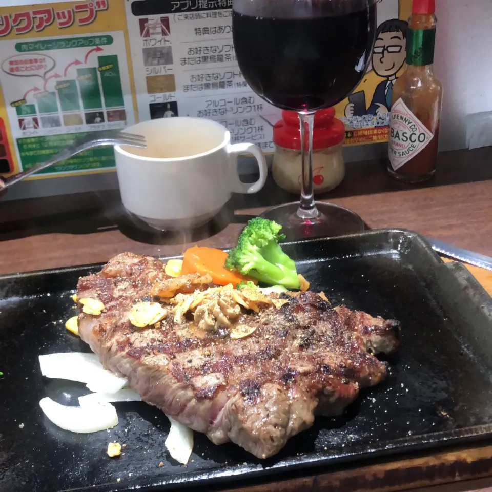 Snapdishの料理写真:リブロース ステーキ　220g ＃いきなりステーキ小杉店|Hajime Sakaiさん