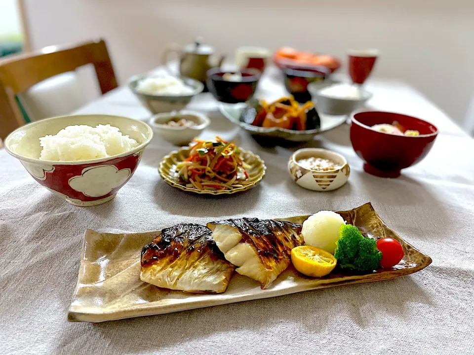 焼魚の和食晩ごはん🐟|ゆかりさん