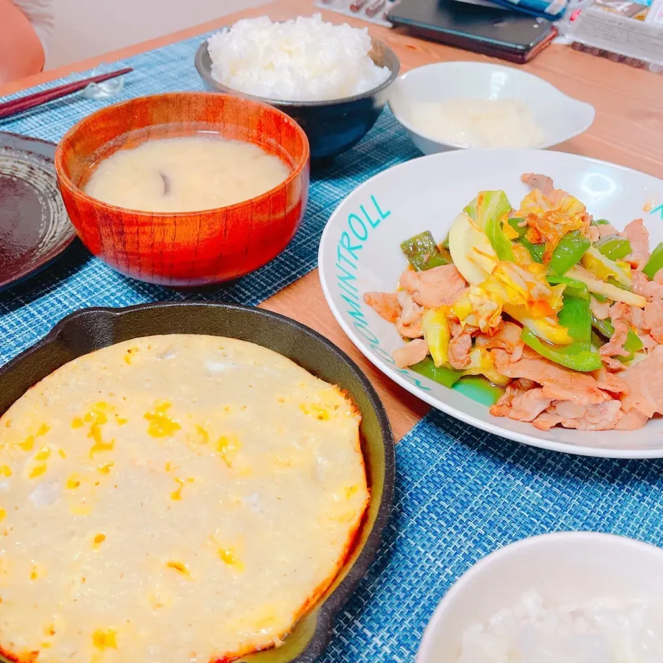 豚バラピーマンの中華炒め
山芋鉄板|毎日ご飯さん