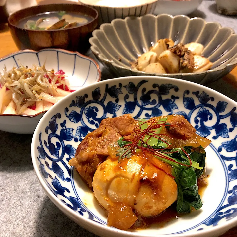 大根と卵の豚煮🐖|けんちんさん