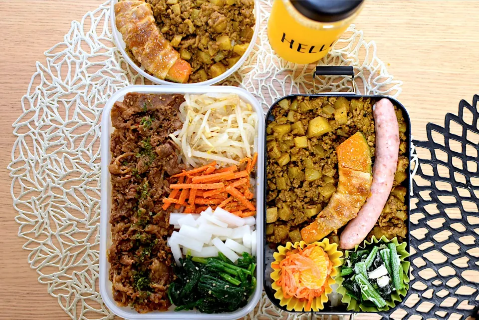 #お弁当 #息子弁当 #高校生男子弁当 #男子弁当 #高校球児弁当 #作り置き弁当 #作り置き #常備菜 #豊かな食卓 #のっけ弁 #タッパー弁当 #娘弁当 #ビビンバ弁当 #秋のそぼろ弁当|dra-kichiさん