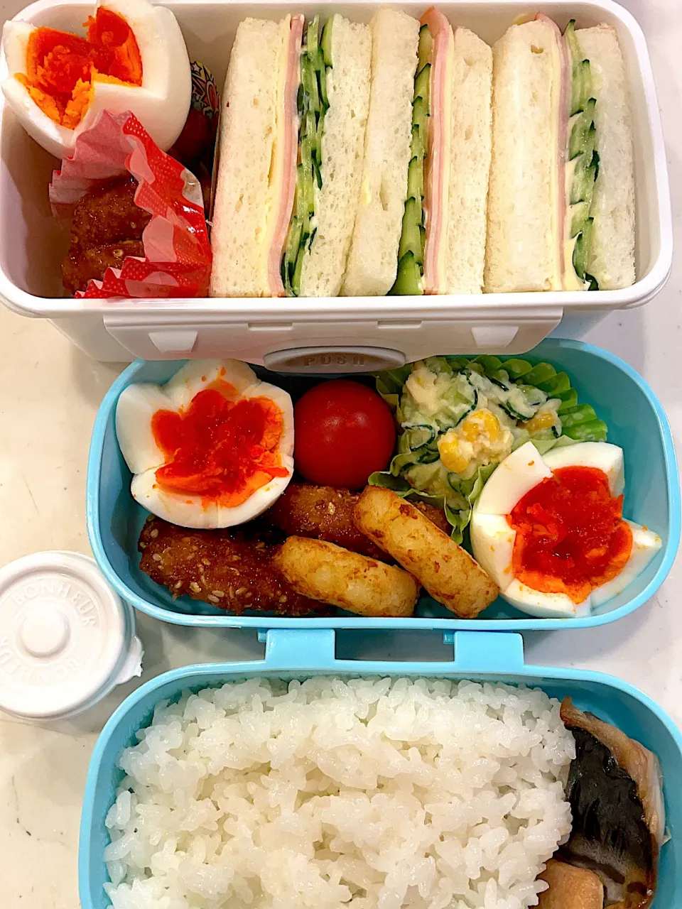 サンドイッチとご飯のお弁当✨😊✨|Michiko Okamotoさん