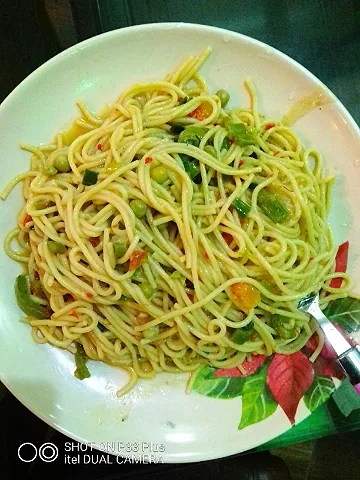 Veggie spaghetti 😍😋|Foodingさん