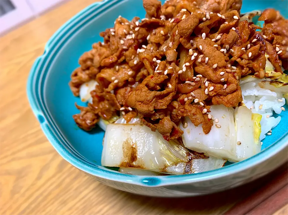 豚キムチ丼|あやさん