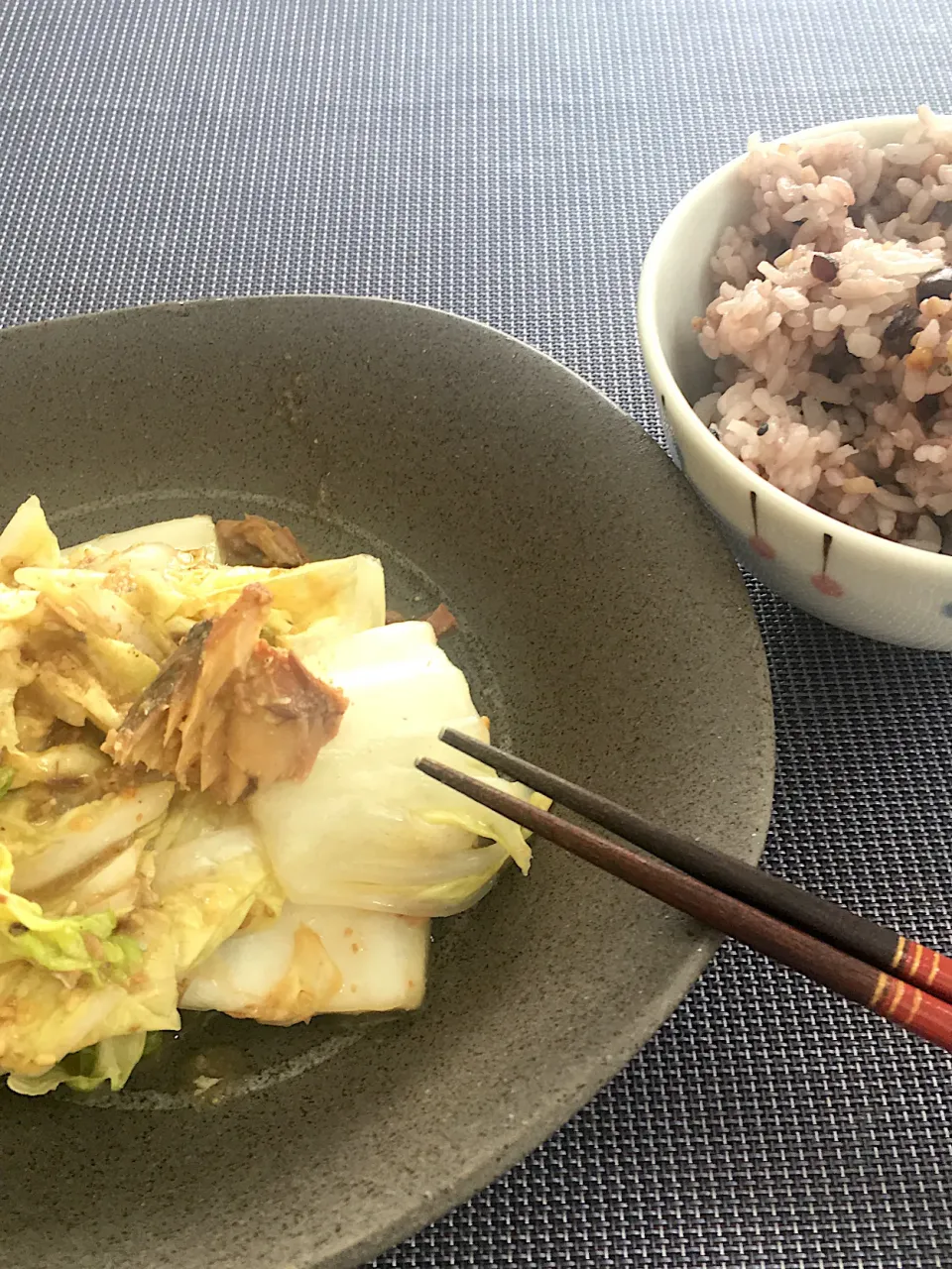 鯖味噌缶の白菜ごまだれ|Kyokoさん