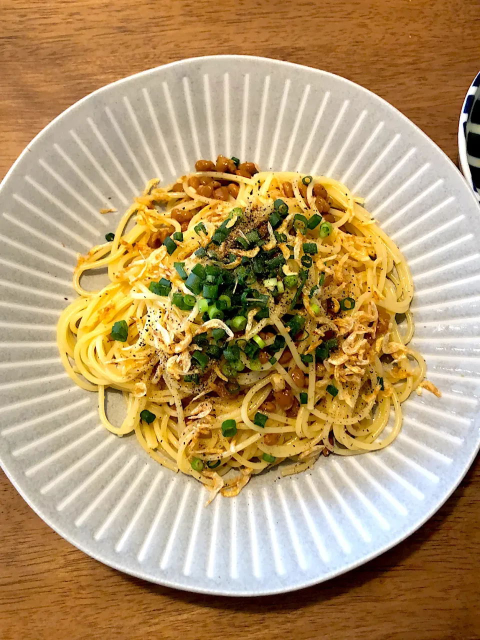 納豆パスタ|メガネ食堂さん