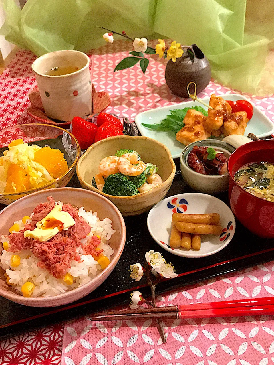 コンビーフご飯に感激😂の夕食🥢|サミカさん