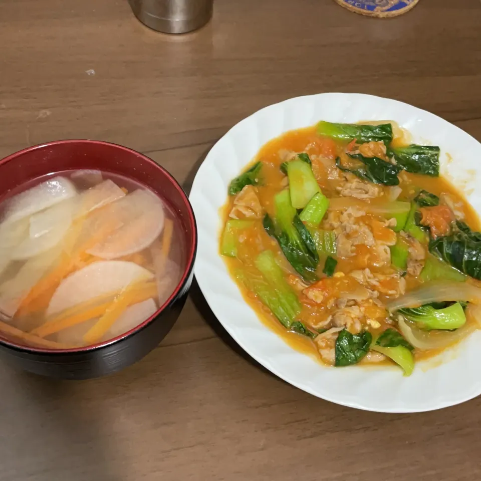 青梗菜とトマトの中華炒め|a-parkさん