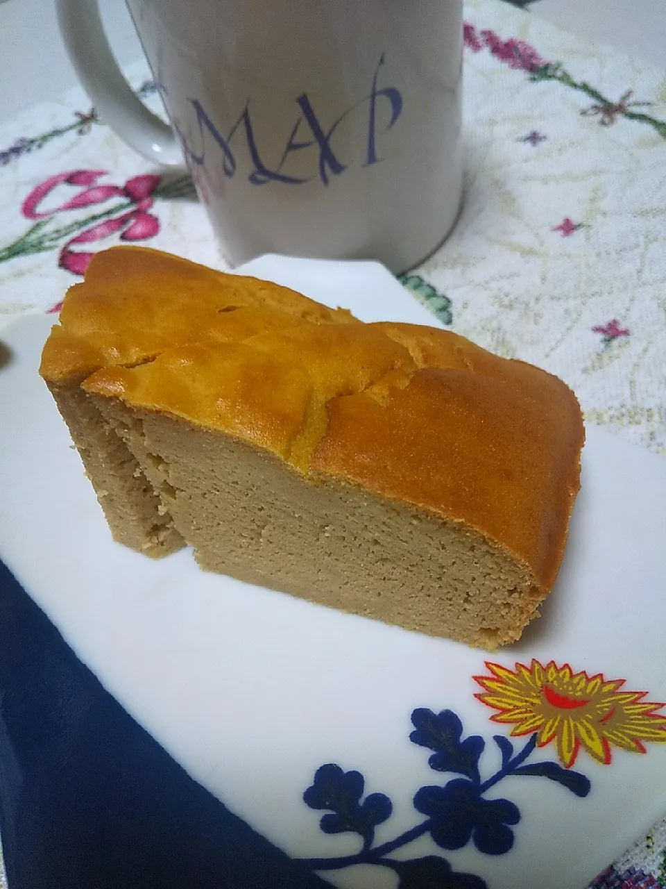 Snapdishの料理写真:今日のデザート
※豆腐きな粉ケーキ|れあMIXさん