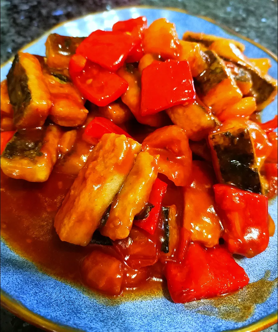 Vegetarian Sweet and sour fish 🐠 😋|Fatmamaさん