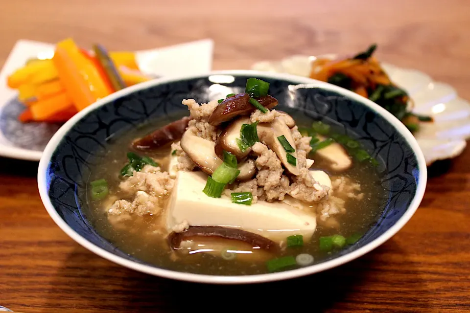 豆腐の鶏そぼろあんかけ|よっすぃさん