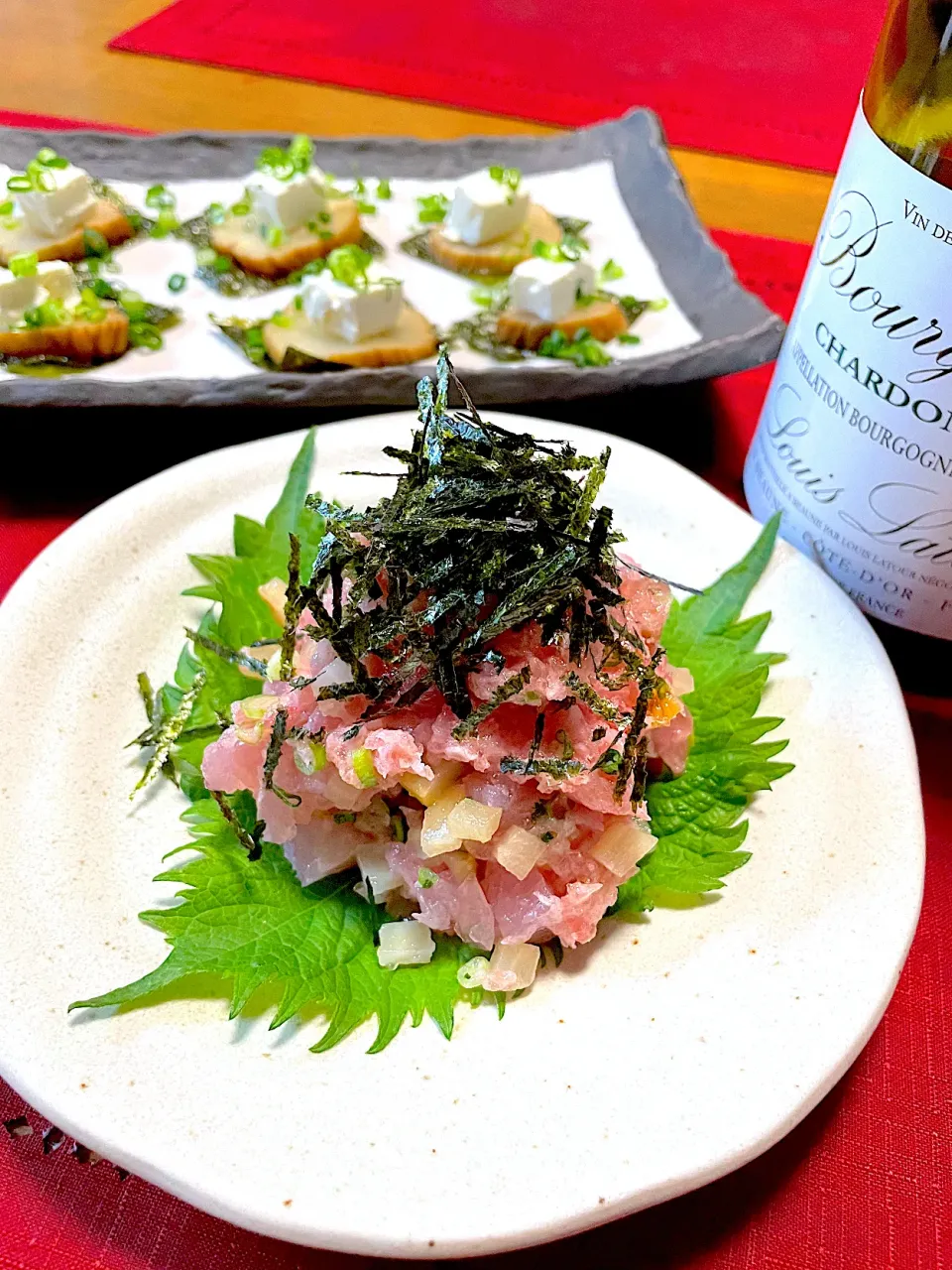 まりおさんの料理 ねぎとろがっこ|おかちさん