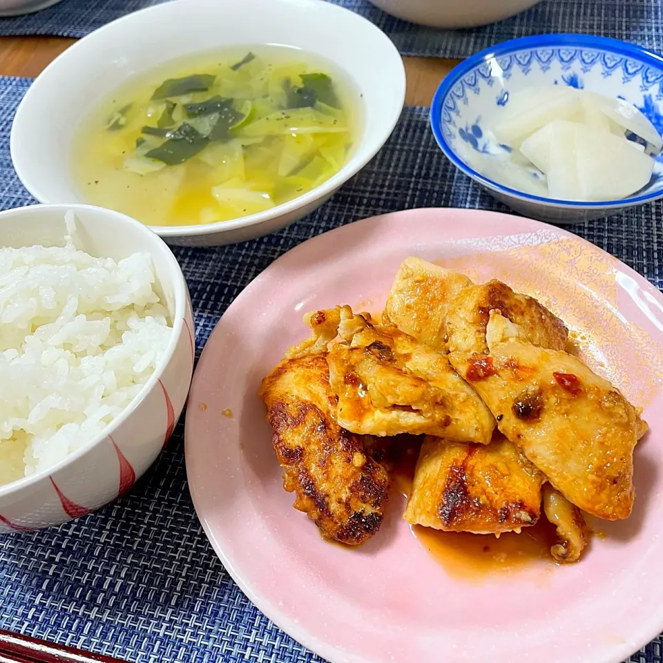 味噌だれチキン
大根のスープ|毎日ご飯さん