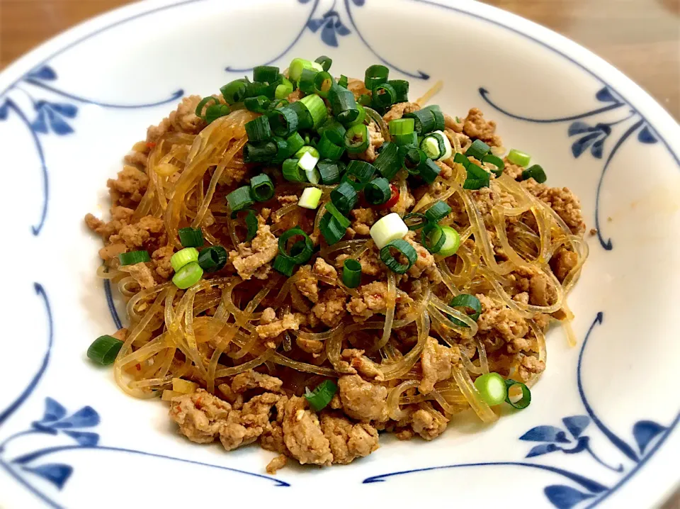 麻婆春雨　本日の男子ごはんレシピで夕食。美味しゅうございました^o^|リフルシャッフルさん