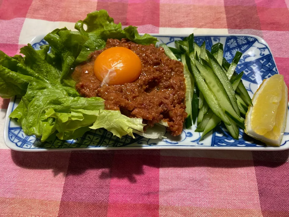 コンビーフユッケ|ハルのただ飯さん