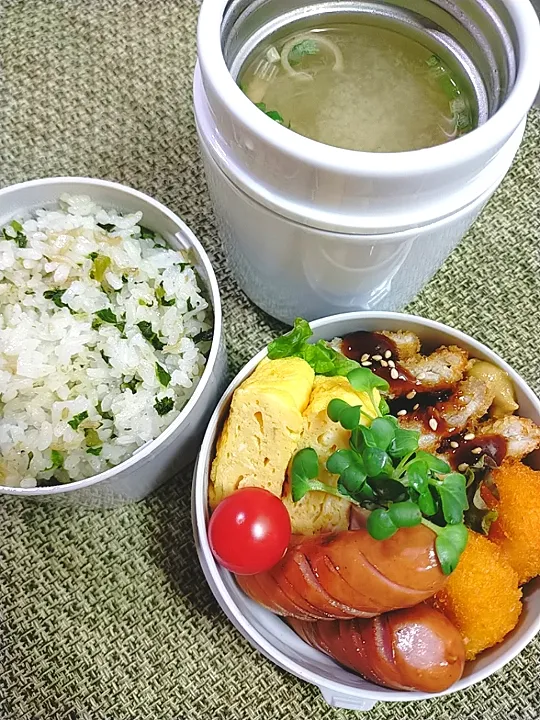 Snapdishの料理写真:2月15日😋夫弁当🍱|pinoさん