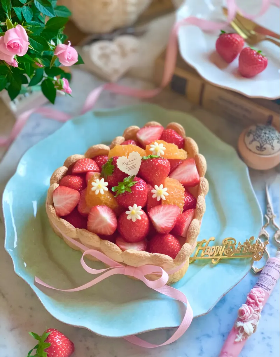 ❤︎ ホワイトチョコのレアチーズケーキ 🍓|lily_lily821さん