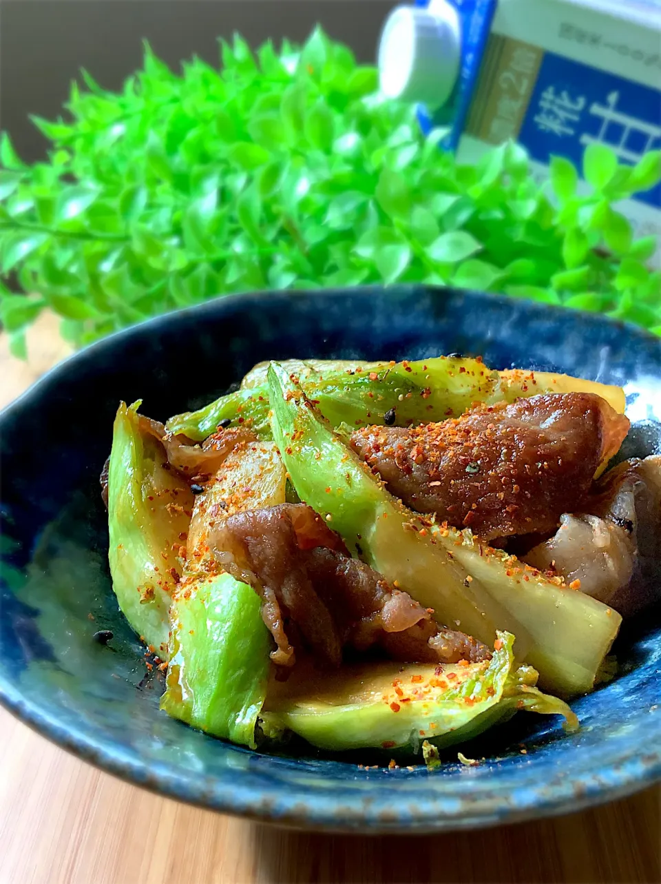 甘酒煮✨蕾菜(祝蕾)と豚肉の炒め煮|9421beruさん