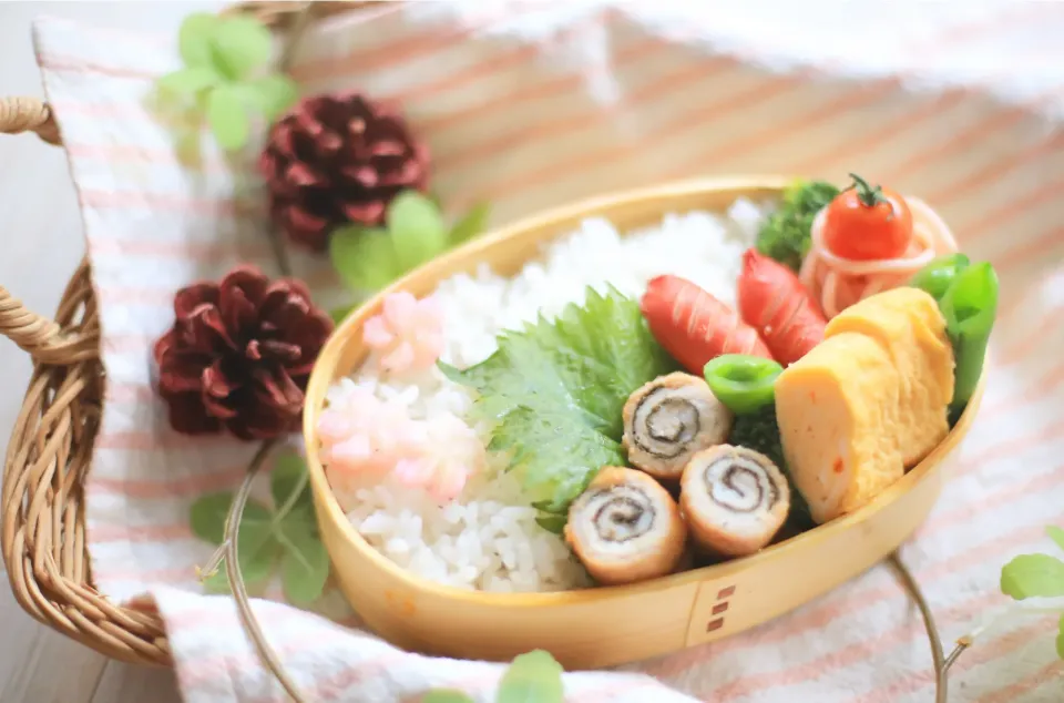 くるくるまきまき生姜焼き弁当|ゆいか＊さくママさん