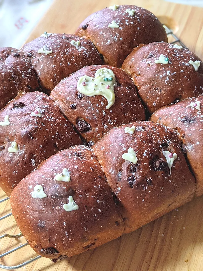 Snapdishの料理写真:チョコチップちぎりパン|kajumamaさん