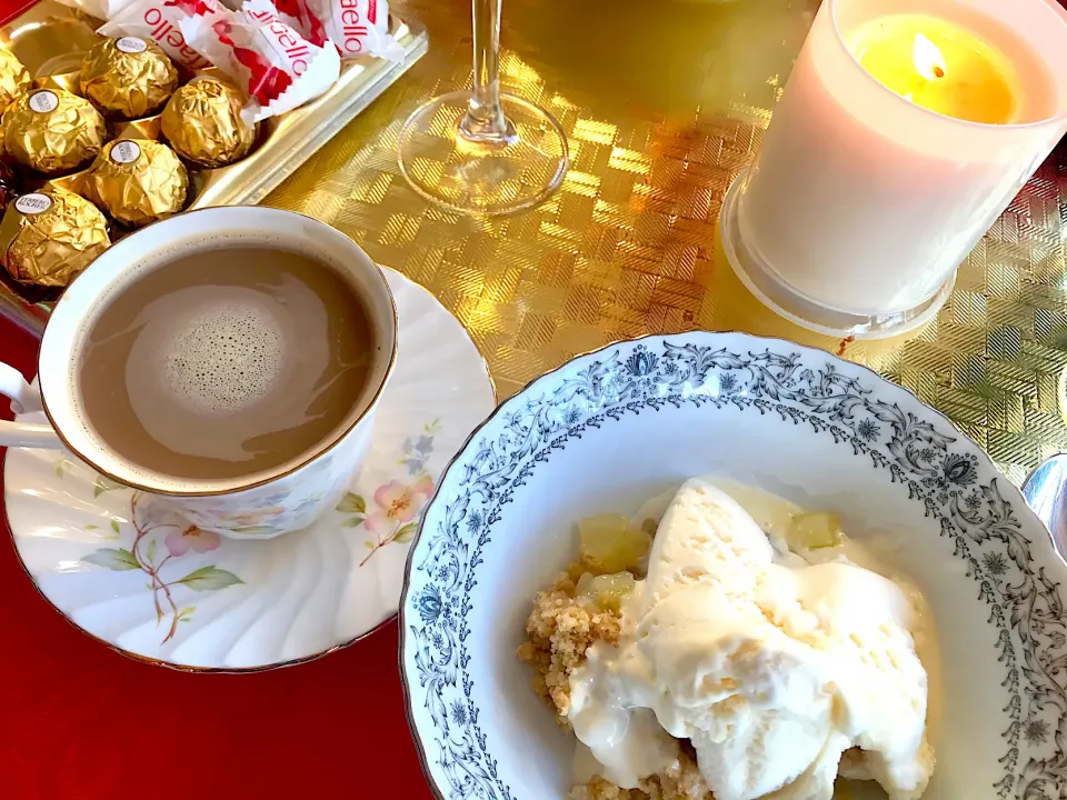 Apple crumble and coffee after tea|Babyluv Cabrera Ocampoさん