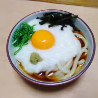 Snapdishの料理写真:鬼滅めし　山かけうどん|しまぽんさん