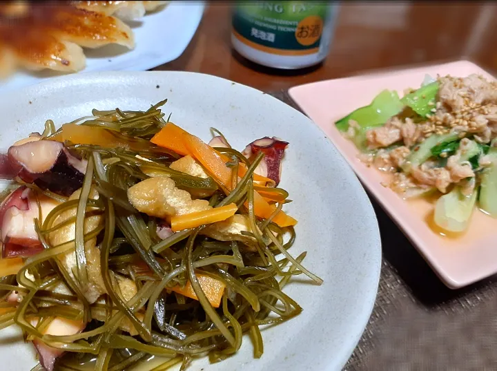 たこと切り昆布の炒め煮
無限チンゲン菜|びせんさん