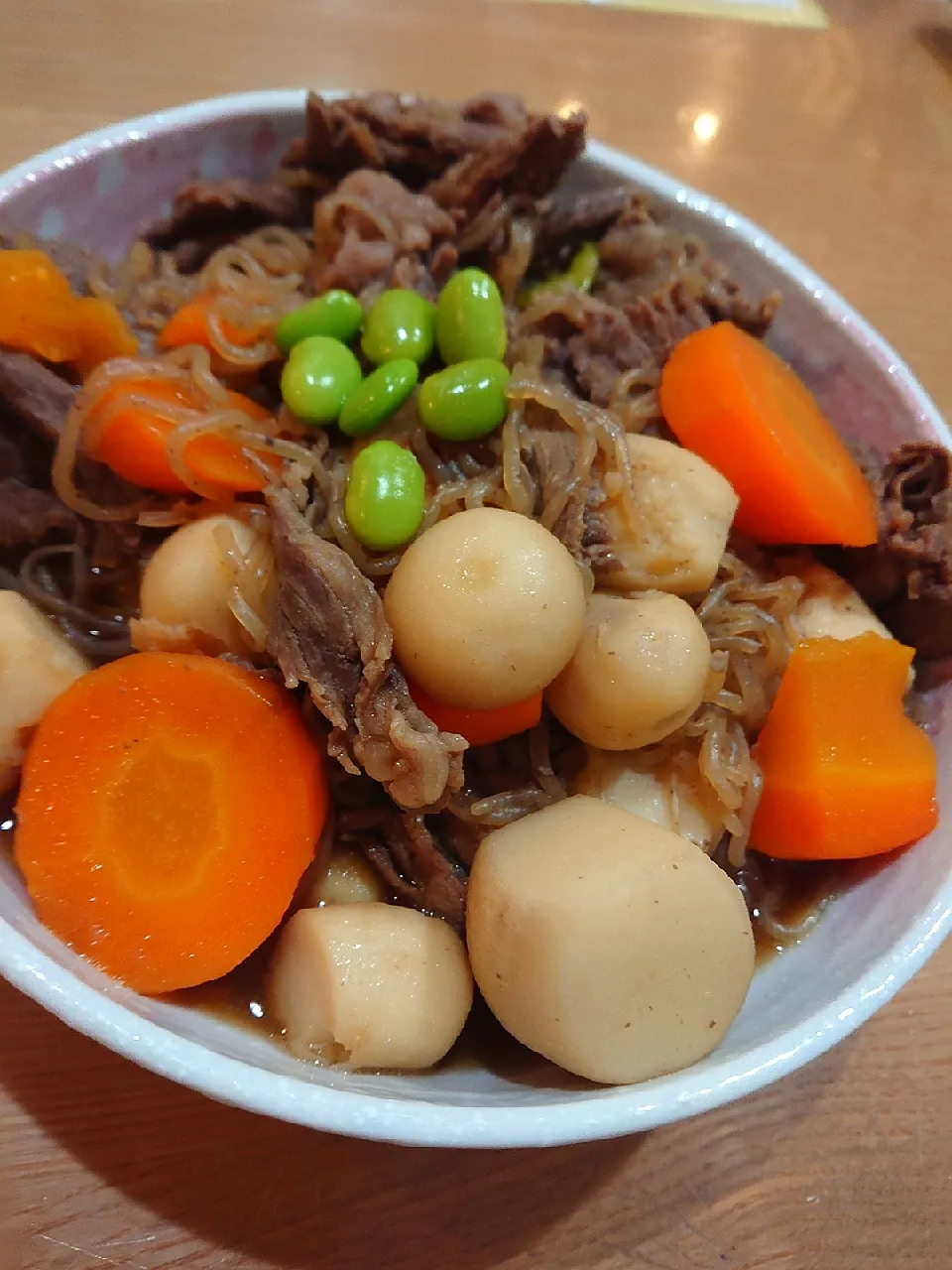 牛肉と里芋と白滝の甘辛煮😋|みぽりん♪さん