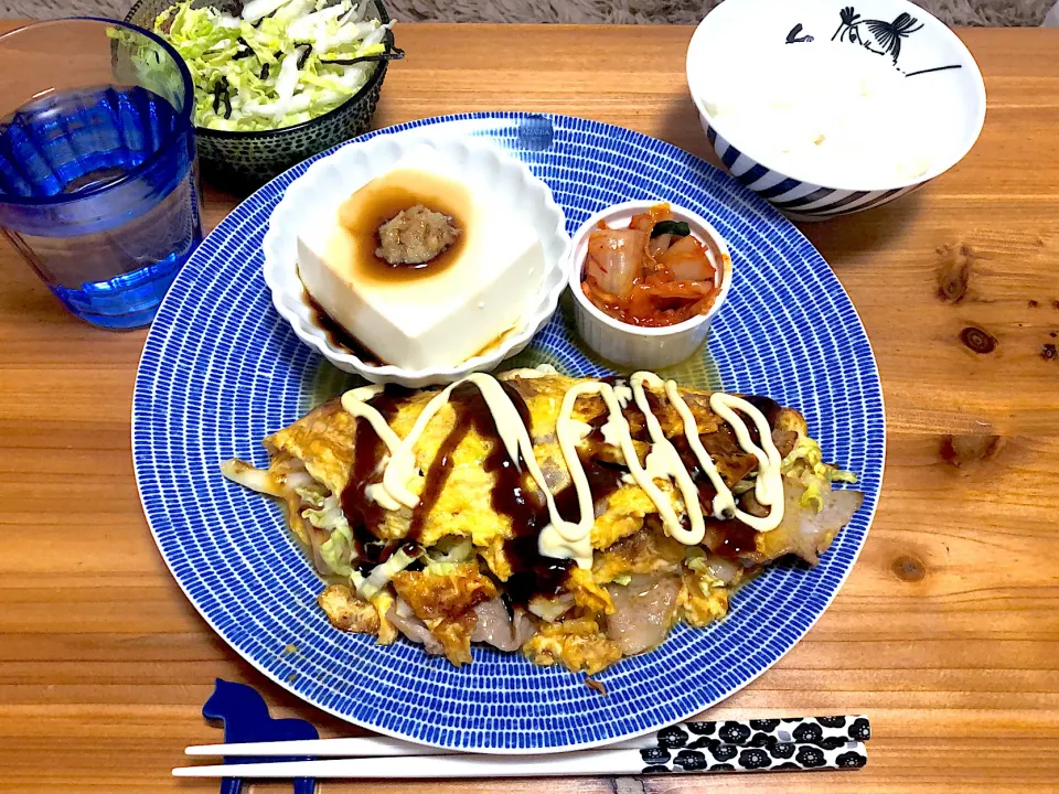 Snapdishの料理写真:豚平焼き|saknさん