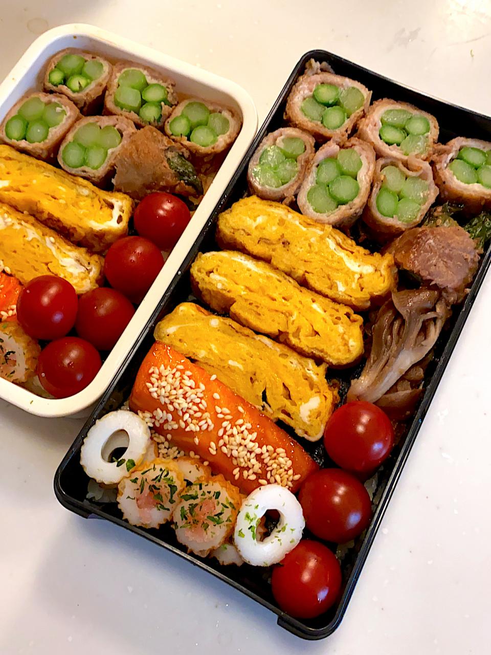 アスパラ肉巻き弁当
