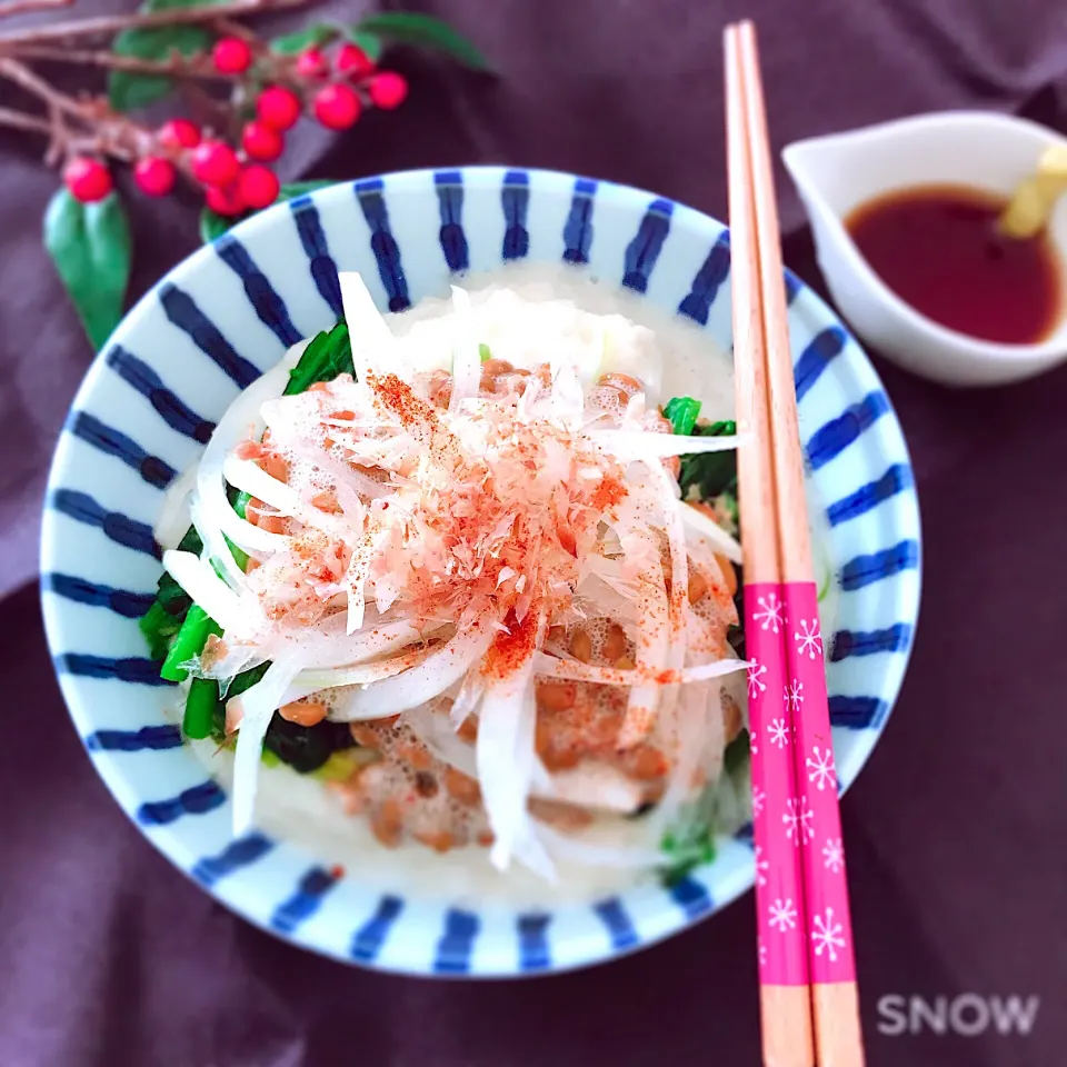 なっとろろ丼|オーロラさん