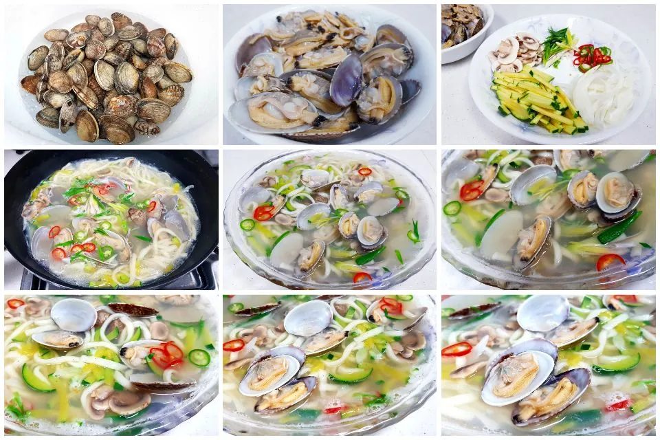 noodle soup with clams and vegetables|steven z.y.さん