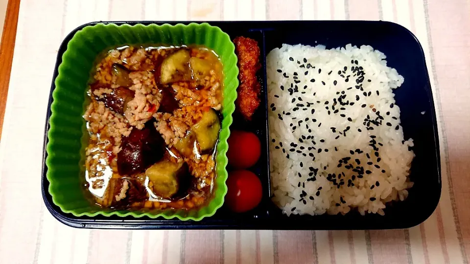 Snapdishの料理写真:麻婆茄子❤️旦那さんお弁当🎵😊|かおるcitronさん