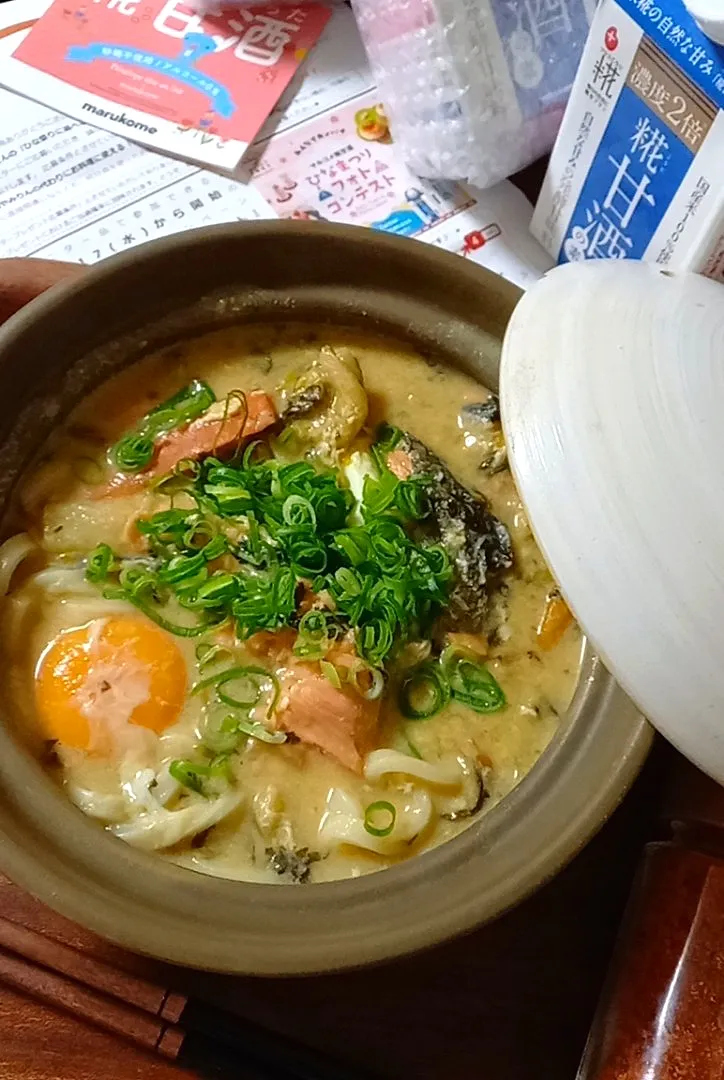 石狩鍋焼きうどん|まりおさん