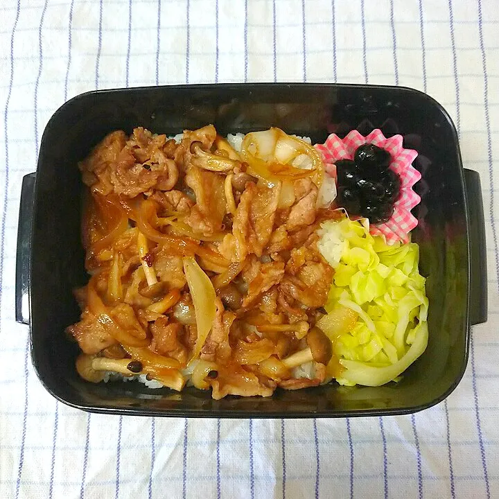 生姜焼き丼弁当|jun(・x・)さん