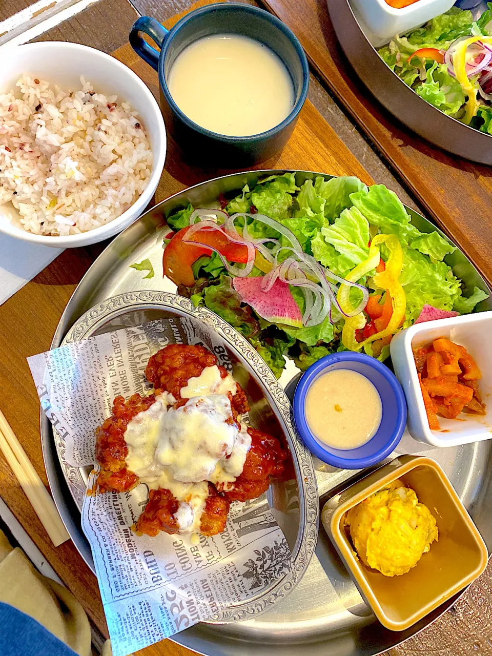 唐揚げプレート　チーズタッカルビあじ|ATSUMIさん