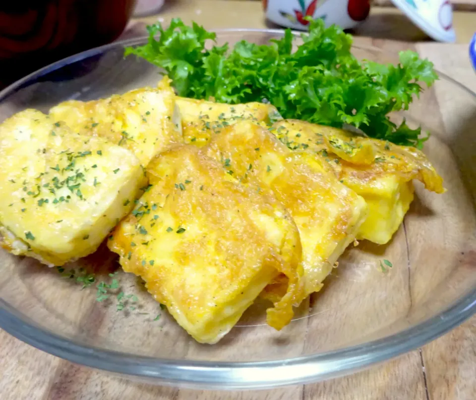 ⭐️豆腐の黄金焼き⭐️【かっちゃんねる】様レシピ|みずはらさん