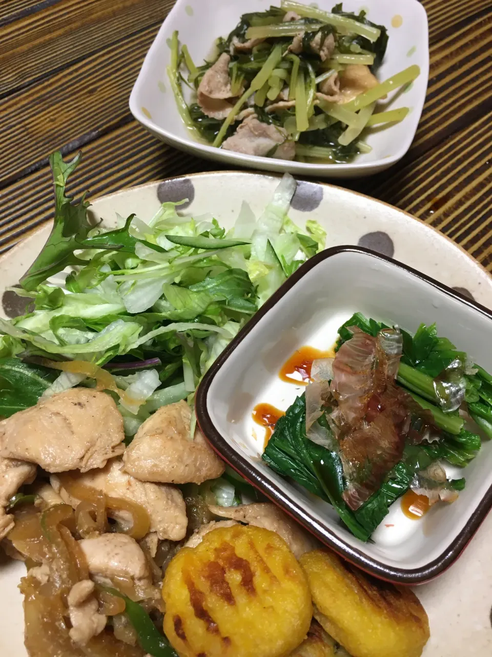 お友達からの頂き物のお野菜を使って夕飯|ようか✩.*˚さん