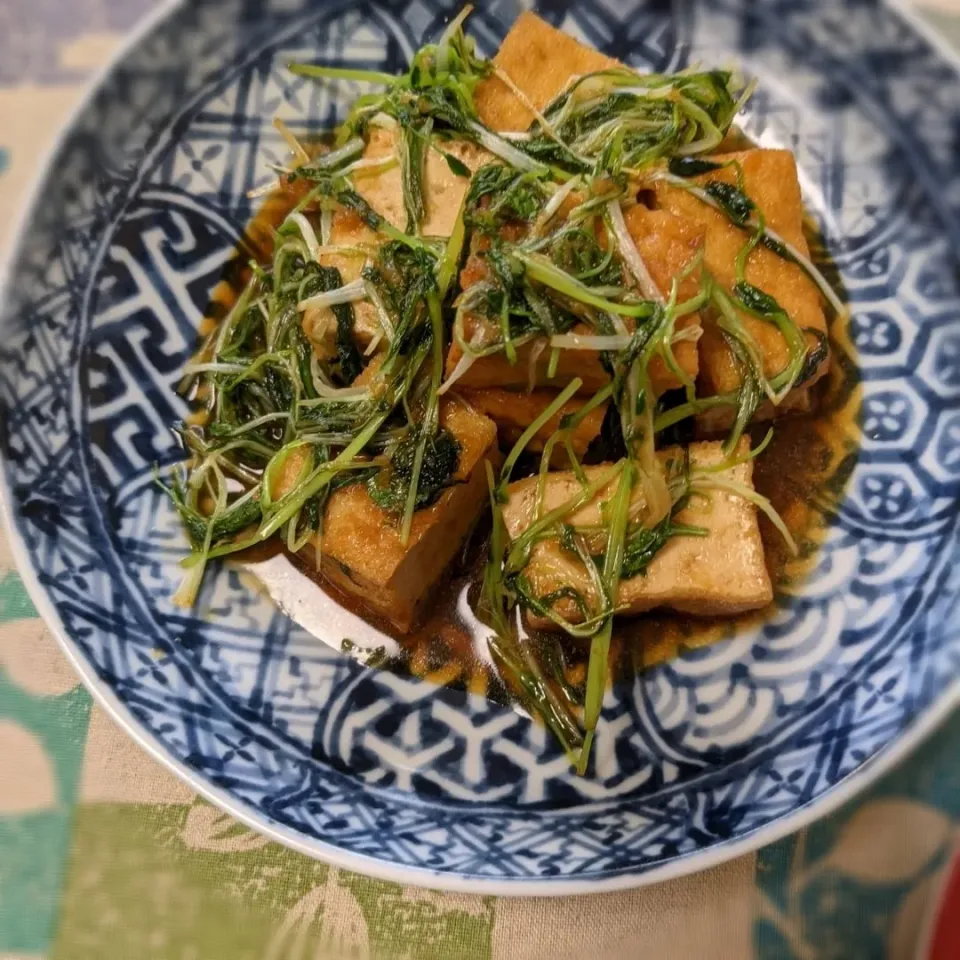 厚揚げと水菜の煮物|ヒカリーさん