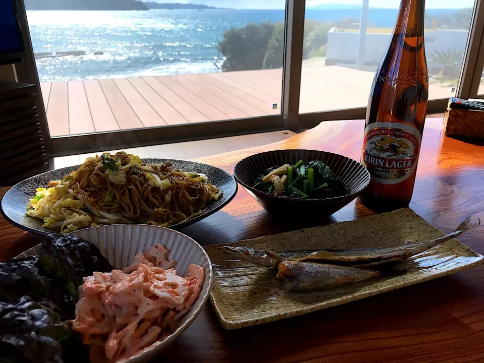 Snapdishの料理写真:2021.2.18 焼きそばランチ🍻🍻🍻|ゆみずさん