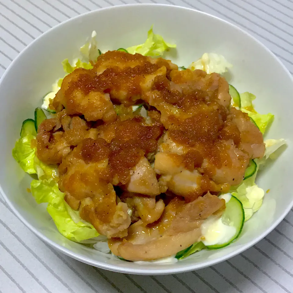 鶏モモのみぞれ丼|まさとさん