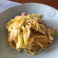 豚肉とキャベツのアンチョビパスタ♩|shimachaiさん