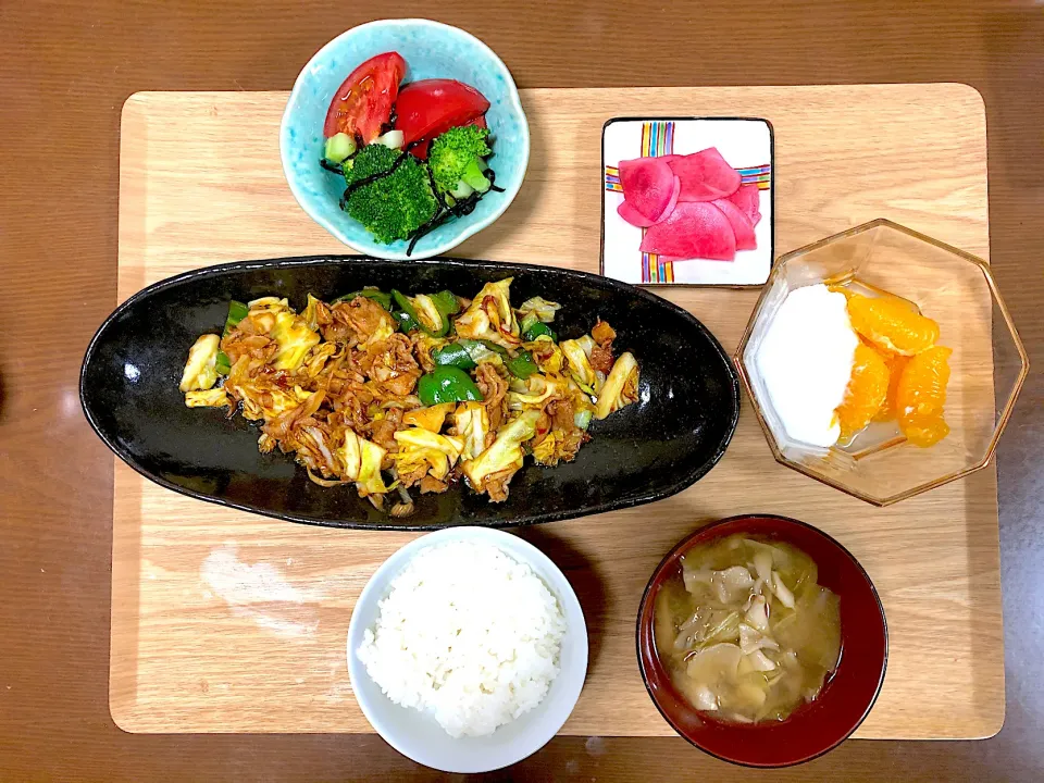 回鍋肉定食|いちごさん