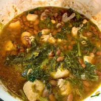 Chicken, beans and collard greens soup|Alma's Home Kitchenさん