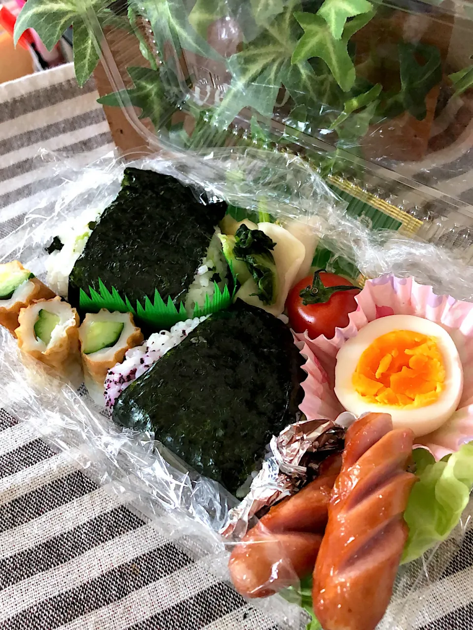 Snapdishの料理写真:おにぎり弁当|kazumi_a♡さん