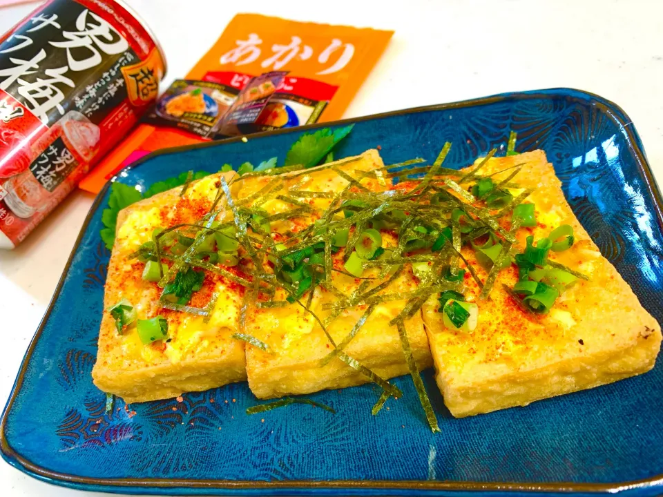 ひとみんΨ(*´∀｀)Ψさんの料理 厚揚げあかりチーズ|ひろりんさん