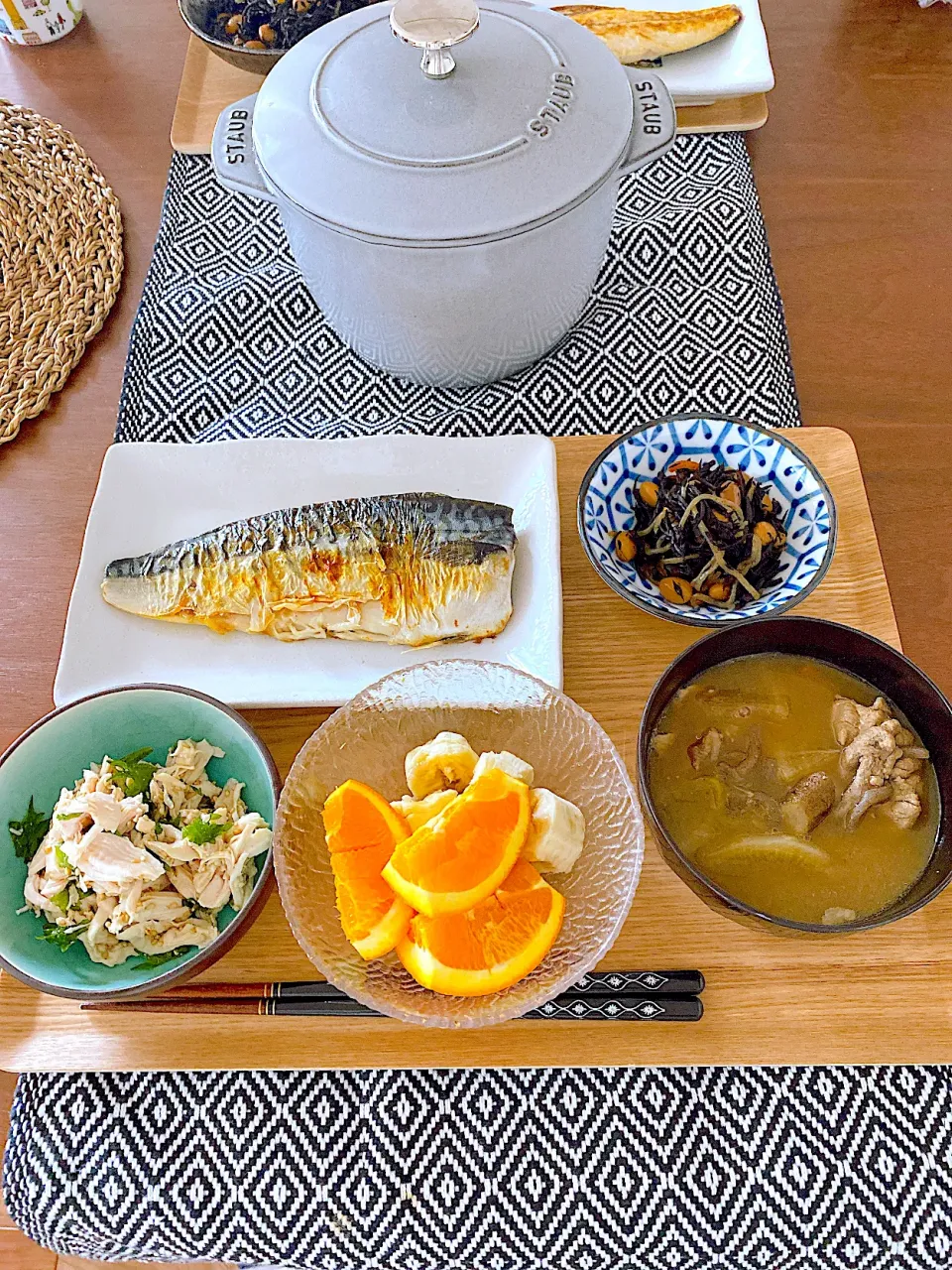 塩サバ定食|あっきーぬさん