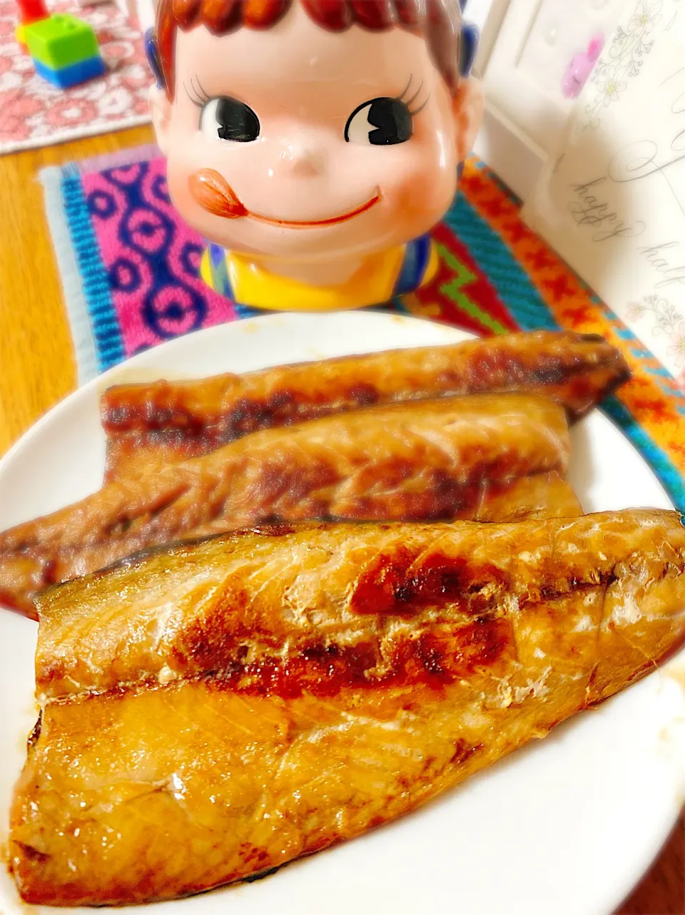 フライパンで焼いただけ♡鯖の味醂干し。|ぽき。さん