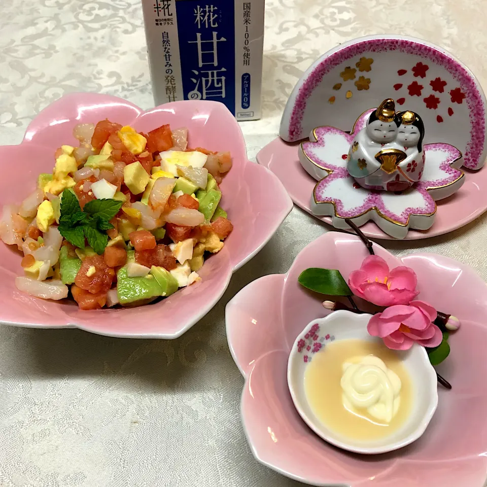 たまごサラダ🥗糀甘酒🫒オリーブオイルマヨ🌸|henryさん