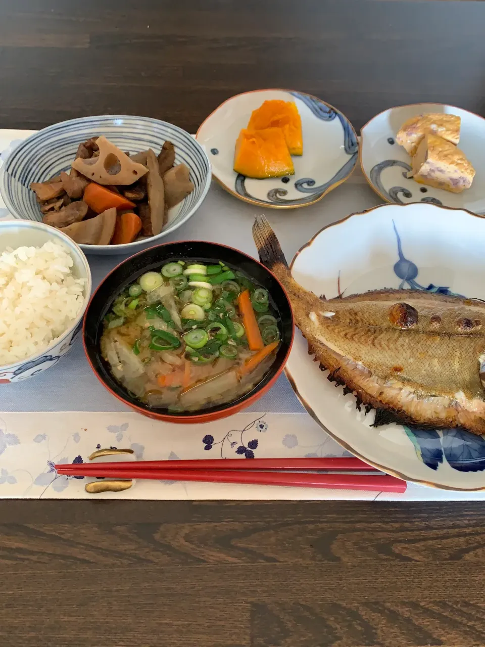 焼き魚定食で、休日のんびりの朝❣️いいお天気です☀️☀️|tamemitiさん